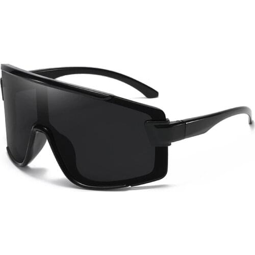 GIFANSEE Shield Visor Mask Sunglasses Women Men 2020 Oversized Windproof Glasses One Peice Big Frame Goggles Shades Sport UV400