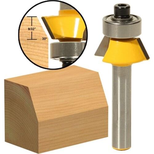 1pcs 30degree Bevel Trim Router Bit - 1/4" Shank