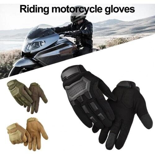 1pcs Anti-slip Riding Gloves Durable Micro Fiber Military Full Fingers Gloves for Motorcycles drop shipping