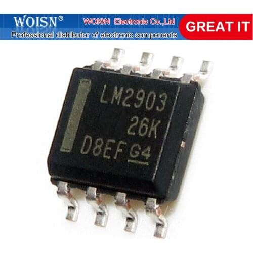 10PCS LM2903DR LM2903 SOP8 SOP LM2903DR2G SMD new original In Stock