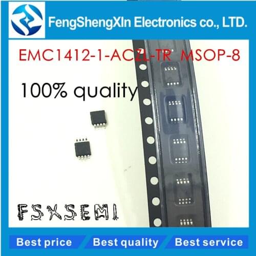 10pcs/lot NEW EMC1412-1-ACZL-TR 1412 Temperature Sensor with Beta Compensation MSOP-8 integrated circuit