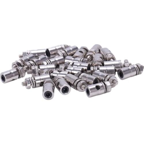 25PCS Adjustable Pushrod Connector 2.1 x 1.8mm Linkage Stoppers
