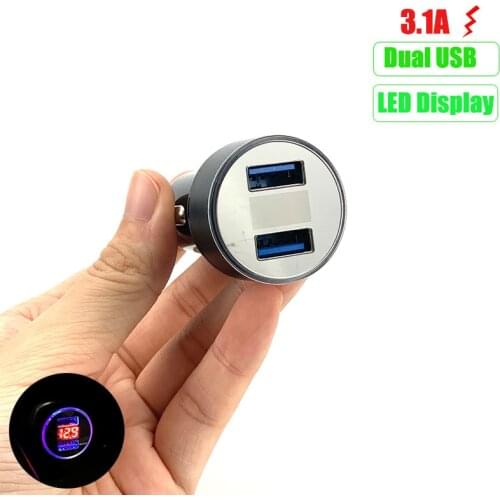 3.1A Dual USB Car phone Charger For LADA Vesta Granta 1300 Niva Samara Signet Priora Kalina X-Ray Safarl largus vaz 2110-12 2106