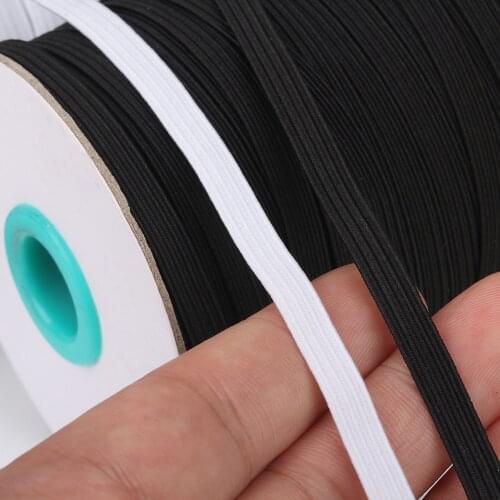 3/6/8/10/12mm 5yards/Lot High-Elastic Sewing Elastic Ribbon Elastic Spandex Band Trim Sewing Fabric DIY Garment Accessories