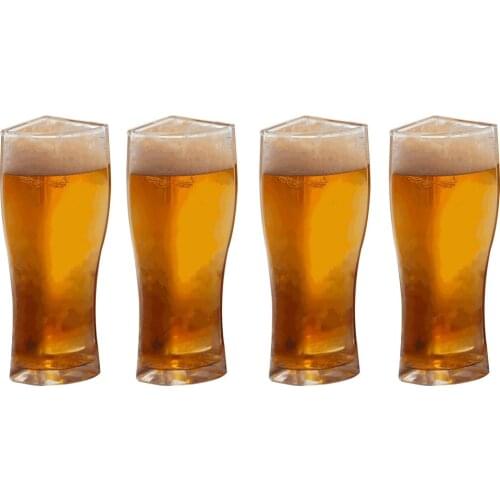 4-in-1 Acrylic Beer Mug 4PCS Beer Mug Party Holiday Birthday Supplies Drink Beer Mug