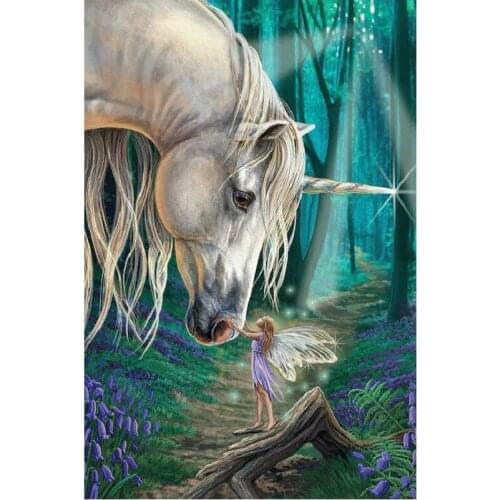 5D Mosaic Diamond Embroidery Unicorns and fairies Diamond Painting Cross Stitch Square drill mosaic Unfinished Patchwork Kits