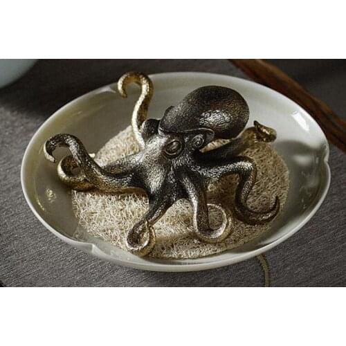 Home Decoration Accessories European Resin Crafts For Octopus Furnishing Ornaments Animal Bookends Practical Gift Book