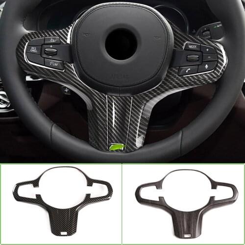 For BMW 5 Series G30 X3 G01 X4 G02 2018-19 ABS Car Steering Wheel Decorative Frame M Sports Sticker Car Interior Accessories