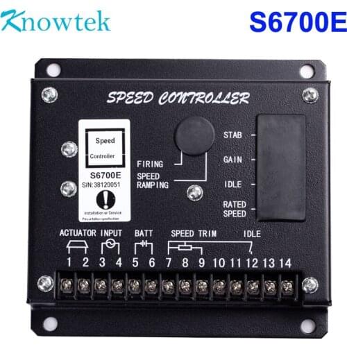 Speed Control Unit S6700E Speed Governor Controller for Diesel Generator Genset