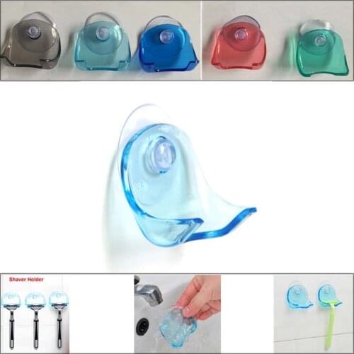 1Pcs Bathroom Shaver Toothbrush Holder Storage Washroom Wall Sucker Suction Cup Hook Razor Useful New 5 Colors Razor Holder