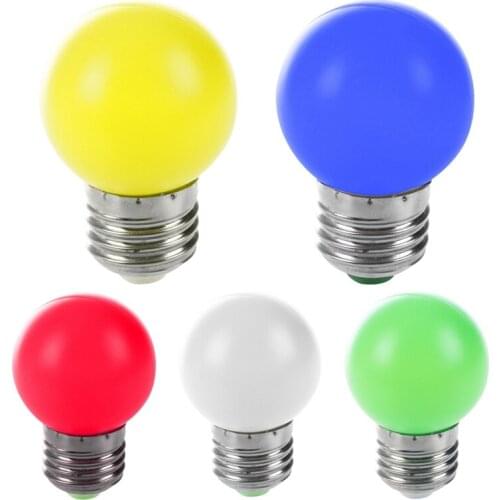 E27 LED Light Warm Red Bulb Plastic Bulb (0.5W Power, Red)