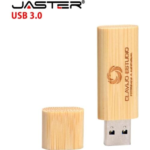 JASTER( LOGOTIPO livre)USB3.0 flash drive natural wooden USB pen drive 4GB 16GB 32GB 64GB 128GB Christmas gift U disk