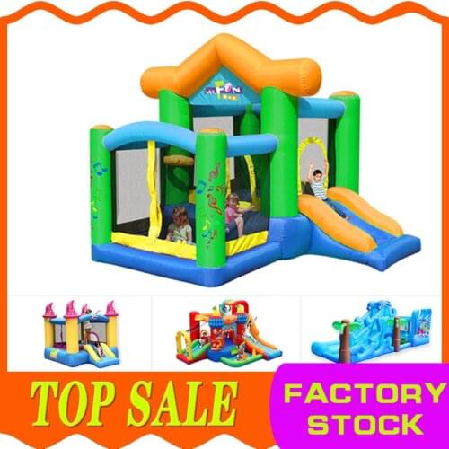 Commercial Character Playground Jumping Slide Bouncer Combo Inflatable Farm Bouncy Castle Unicorn Bounce House for Sale 5.03 Rev