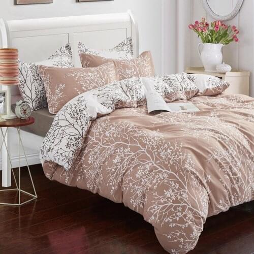 Plum Blossom 2/3 Pcs Duvet Cover With Pillowcase Home Textile Home Bedding Set Single Twin Full Queen King Size