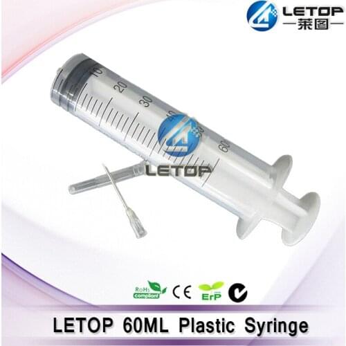 Best Price!! inkjet printer printerhead cleaning large plastic syringe 60ml