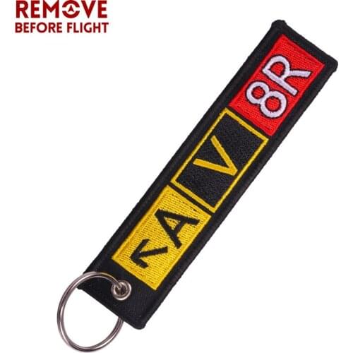 Fashion Airport Taxiway Keychain Bijoux Keychain for Cars llaveros Keychains Embroidery Key Fobs OEM ATV Car Key Chains