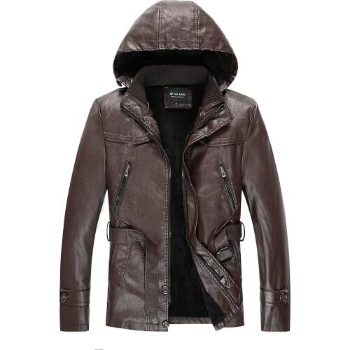 Nisexper Men's Faux Leather Jackets