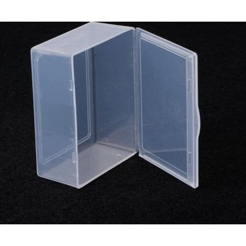 2021 New Rectangular Plastic Clear Storage Box Jewelry Beads Collection Container Organizer