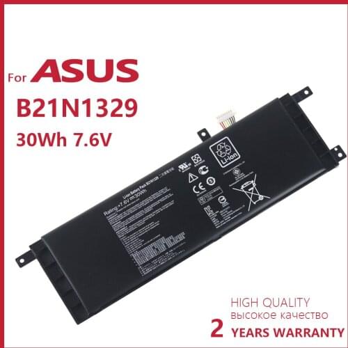 100% New B21N1329 Laptop Battery Fit for ASUS D553M F453 F453MA F553M P553 P553MA X453 X453MA X553 X553M X553B X553MA 7.6V 30WH
