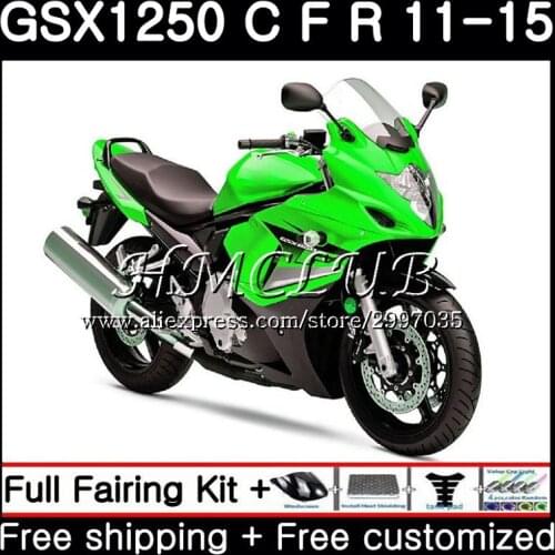 Fairing For SUZUKI Bandit green GSX1250F GSXF1250 2011 2012 2013 2014 2015 45HC.10 GSX1250 C GSX1250FA GSX1250C 11 12 13 14 15