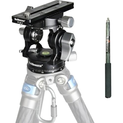 Buddiesman VH-3III Fluid Head tripod Head Damping Panoramic head quick release plate for DSLR Camera Tripod Monopod bird