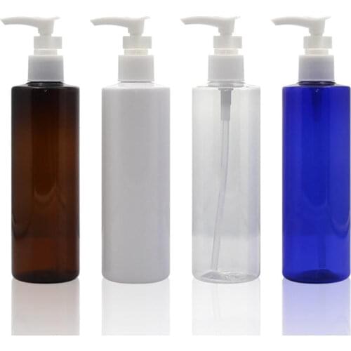 250ml Socket Pump Shampoo Lotion Press Bottle PET Plastic Sub-bottle Duckbill Spray Bottle Travel Refillable Bottle container
