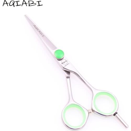 A1121 5'' JP 440C AQIABI Salon Hairdressing Scissors Hair Cutting Shears Straight Shears Professional Hair Scissors Dropshipping