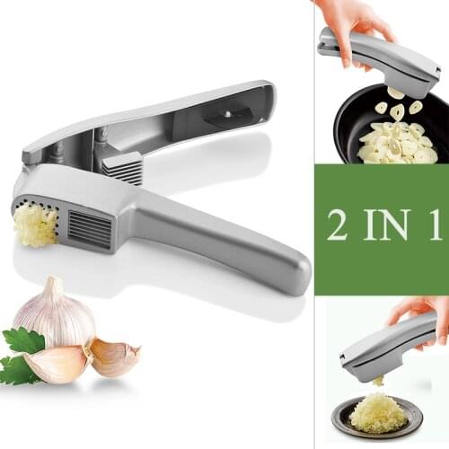 Manual Garlic Press Aluminum Alloy Garlic Maker Garlic Squeeze Garlic Slicer Gadget Kitchen Household