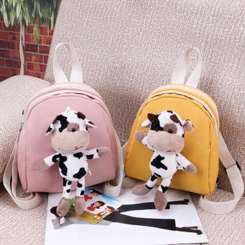 Newborn Kids Child Bags Kindergarten Boys Girls Children Plush Backpack Cartoon Cute Baby Toddler School Students Bag