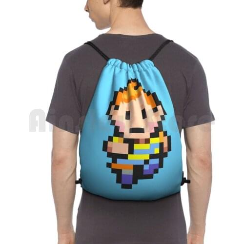 Claus-Mother 3 Backpack Drawstring Bag Riding Climbing Gym Bag Claus Lucas Mother 3 Mother 3 Earthbound Nintendo Video Game