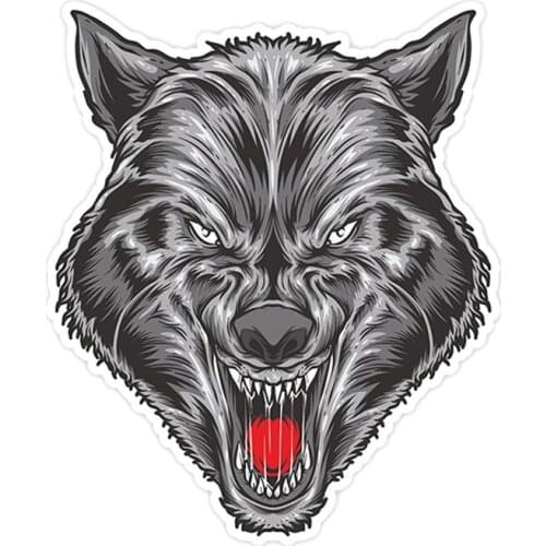 S41148# Various Sizes Self-adhesive Decal Thirsty Wolf Car Sticker Waterproof Auto Decors on Bumper Rear Window