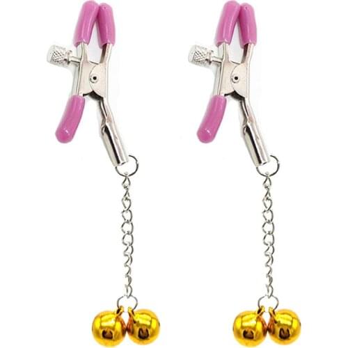 Sexy Chain Nipple Clamps Labia Breast Clips Couples Nipple Clamp Fetish Sex Toys Flirting Sexual Toys Erotic Accessories