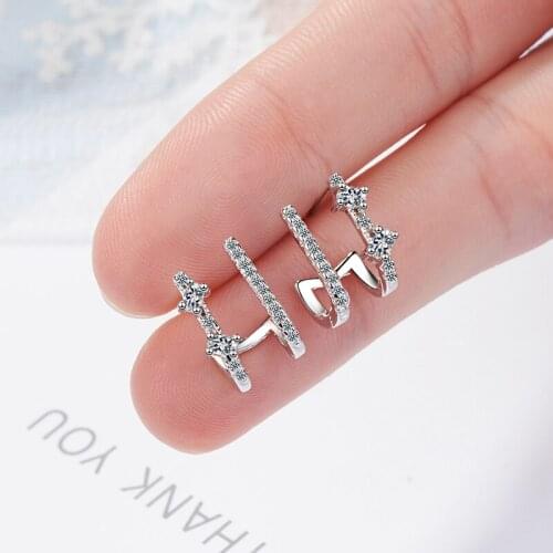 5A Tiny Zirconia Ear Cuff Earrings Gold Color Clip Earrings with Piercing Fashion Party Ear Jewelry Gifts for Women Gilrs