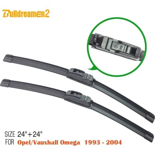 Buildreamen2 Car Soft Rubber Windshield Wiper Blade Auto Bracketless Windscreen Wiper For Vauxhall Opel Omega 1993-2004