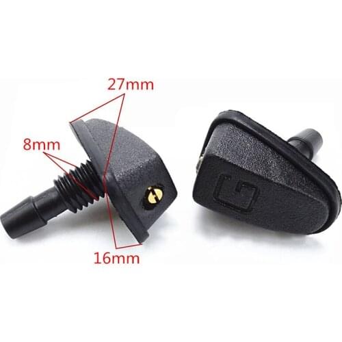 Universal Car Vehicle Front Windshield Washer Sprayer Nozzle Black Car Accessories