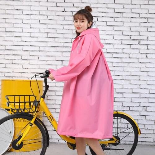Bicycle Raincoat Poncho EVA Material Raincoat Multi-functional with Space for Schoolbag Four-in-One Raincoat