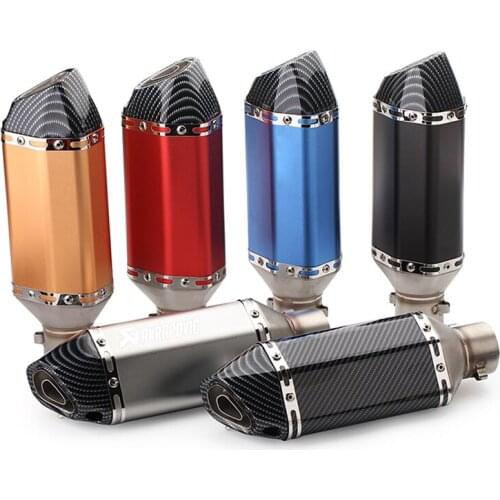 Motorcycle Exhaust With Db Killer Muffler For kawasaki er6n zzr 1100 ninja 400 vulcan 900 z750 er5 z 750 z1000 2008 vn 1500