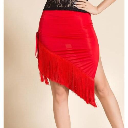 New Latin Dance Dresses For Women Ballroom Dancing Latin Dance Beveled Fringed Short Skirt Performance Costume Latin Dress