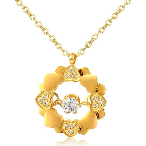 Fashion Flower Charm Pendant Necklaces Multiful Heart With Stone Necklace For Women Statement Jewelry Wholesale