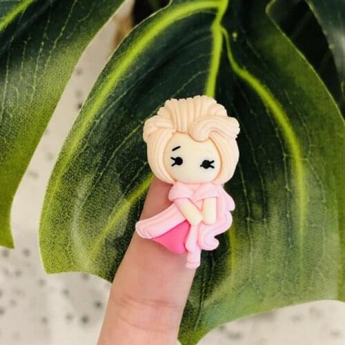 1Pcs Cute Mix Princess Flatback Planar Resin DIY Crafts Supplies Arts Phone Shell Decor Material Hair Accessories Kids Toy