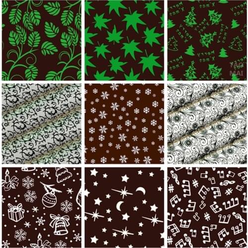 10/20Pcs Multifunctional Food Transfer Paper Black/Green/White Chocolate Transfer Paper DIY Baking Cake Biscuit Transfer Paper