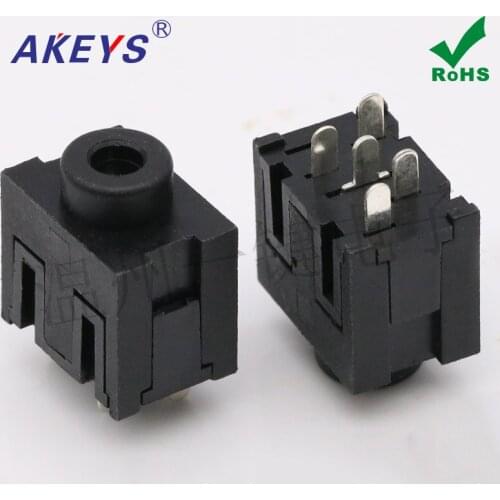 10pcs 3.5mm5 foot headphones interface PJ-333-5P power jack audio socket accessories electronic switch