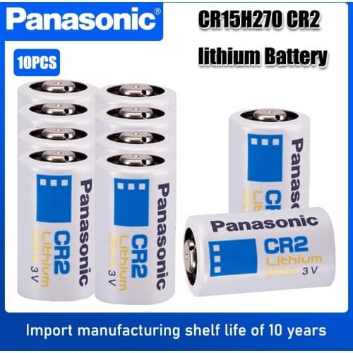 10PC Panasonic CR2 Digital Camera Photographic Device LED Flashlight Battery CR15H270 DLCR2 ELCR2 3V Lithium Battery