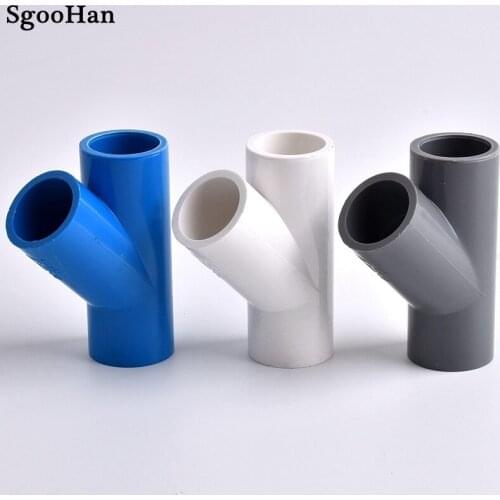2~20pcs 20/25/32/40mm PVC Pipe Y-Style Tee Connector Garden Irrigation Aquarium Fish Tank Watering Adapter Fittings 3 Way Joint