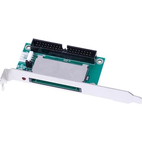 40-Pin CF compact flash card to 3.5 IDE converter adapter PCI bracket back panel