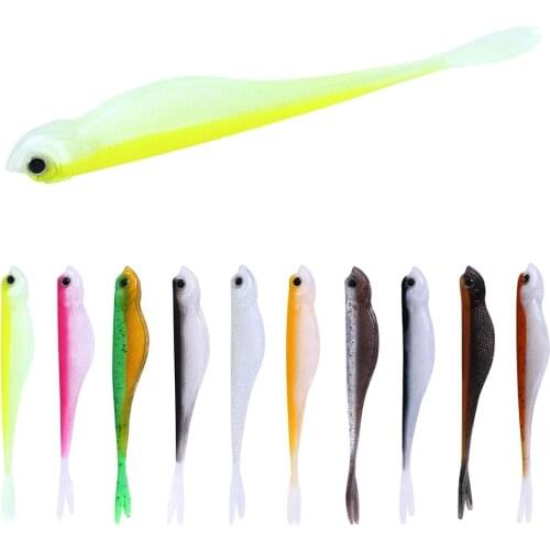5pcs 12cm 7g Soft Silicone Fishing Lure Minnow Saltwater Freshwater Worms Wobblers Artificial Bait Bass Tackle Jigs