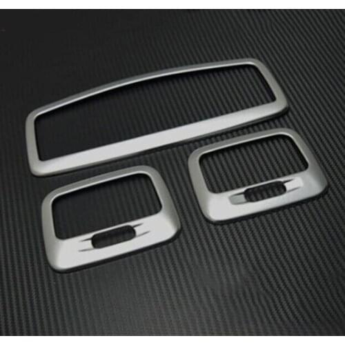 ACCESSORIES FIT FOR Mitsubishi OUTLANDER 2016 CHROME ROOF READING LIGHT LAMP COVER TRIM CONTROL SWITCH PANEL FRAME GARNISH