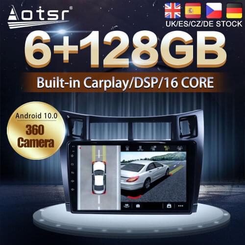 Android 10 For Toyota Yaris XP90 2005 - 2012 Car DVD GPS Navigation Auto Radio Stereo Video Multimedia Player HeadUnit No 2din