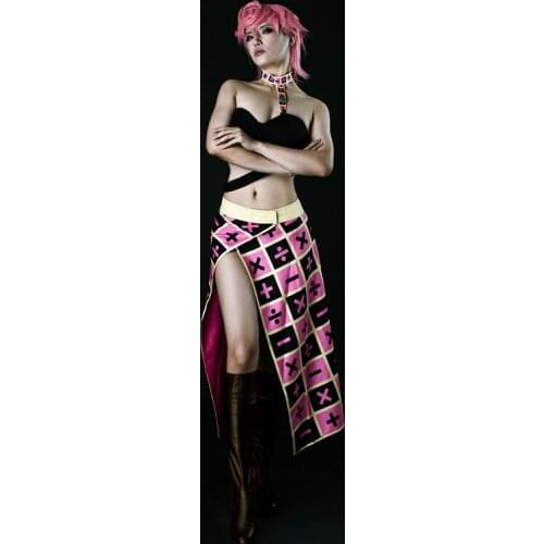 Anime JoJos Bizarre Adventure Cosplay Trish Una Cosplay Costume Women Sexy Dress Halloween Carnival Uniforms Custom Made