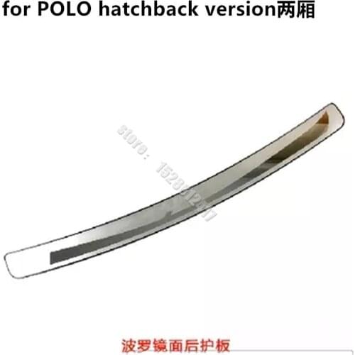 Car accessories Rear Bumper Protector Sill Trunk Tread Plate Trim For Volkswagen POLO hatchback version 2011-2017 Car styling